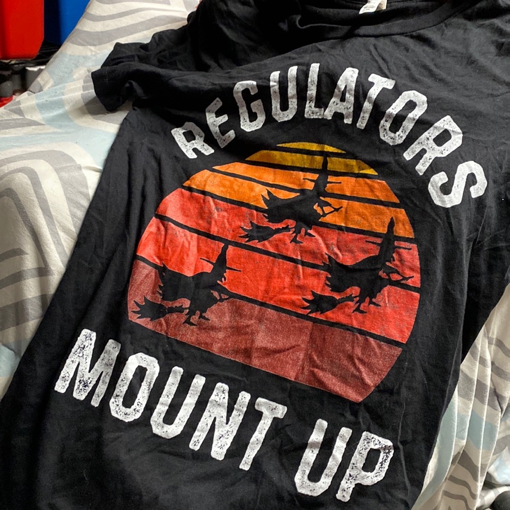 Halloween shirt. Regulators mount up.
